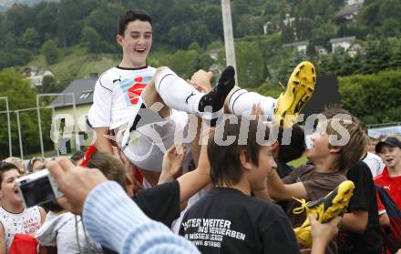 Fussball. Schuelerliga Finale. Spiel um Platz 1.  BG Lerchenfeld gegen SHS Spittal/Drau. Jubel (SHS Spittal). Wolfsberg, am 4.6.2009.
Foto: Kuess
---
pressefotos, pressefotografie, kuess, qs, qspictures, sport, bild, bilder, bilddatenbank