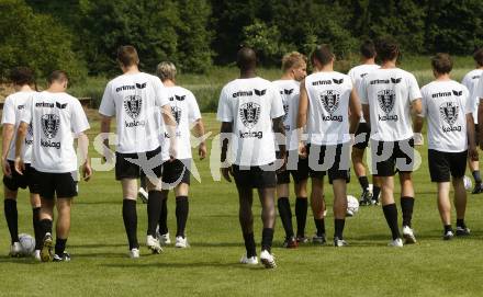 Fussball Bundesliga. Trainingsbeginn SK Austria Kaernten. Moosburg, am 15.6.2009.
Foto: Kuess
---
pressefotos, pressefotografie, kuess, qs, qspictures, sport, bild, bilder, bilddatenbank