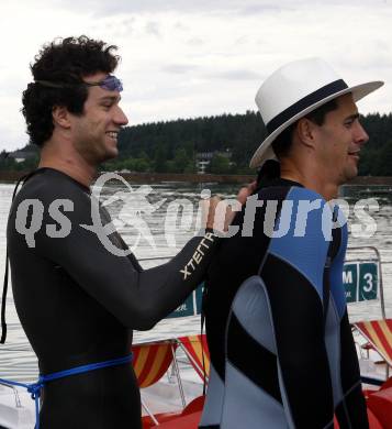 Decathlon. Schwimmen  Markus Rogan,  Paul Scharner. Voelkermarkt, am 21.6.2009.
Foto: Kuess
---
pressefotos, pressefotografie, kuess, qs, qspictures, sport, bild, bilder, bilddatenbank