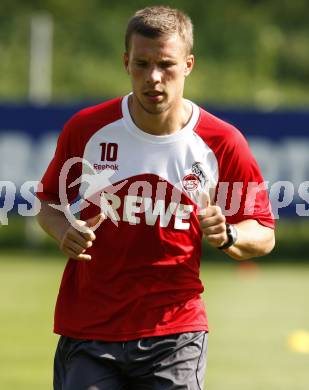 Fussball Bundesliga. Trainingslager 1. FC Koeln. Lukas Podolski. Velden, am 14.7.2009.
Foto: Kuess
---
pressefotos, pressefotografie, kuess, qs, qspictures, sport, bild, bilder, bilddatenbank