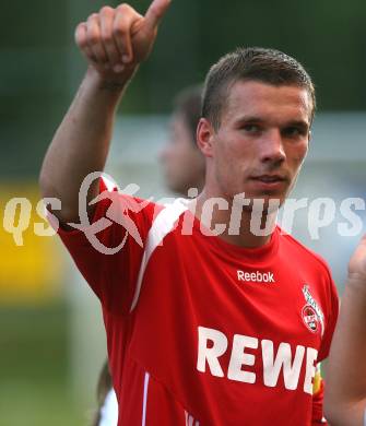 Fussball Testspiel. 1. FC koeln gegen FCU Timisoara. Lukas Podolski (Koeln). Velden, am 20.7.2009.
Foto: Kuess
---
pressefotos, pressefotografie, kuess, qs, qspictures, sport, bild, bilder, bilddatenbank