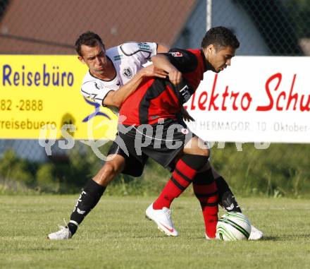 Fussball. Testspiel. SK Austria Kaernten gegen Eintracht Frankfurt. Prawda Christian (Austria Kaernten), Caio (Frankfurt). Hermagor, 20.7.2009.
Foto: Kuess
---
pressefotos, pressefotografie, kuess, qs, qspictures, sport, bild, bilder, bilddatenbank