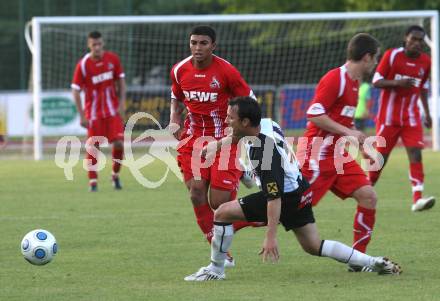 Fussball Testspiel. WAC/St. Andrae gegen 1. FC Koeln. Juergen Saler (WAC), Adil Chihi (Koeln). Wolfsberg, am 22.7.2009.
Foto: Kuess
---
pressefotos, pressefotografie, kuess, qs, qspictures, sport, bild, bilder, bilddatenbank