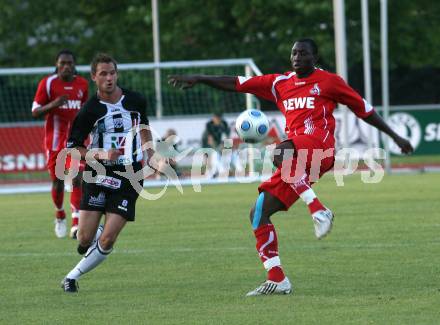 Fussball Testspiel. WAC/St. Andrae gegen 1. FC Koeln. Gernot Messner (WAC), Ishiaku Manasseh (Koeln). Wolfsberg, am 22.7.2009.
Foto: Kuess
---
pressefotos, pressefotografie, kuess, qs, qspictures, sport, bild, bilder, bilddatenbank