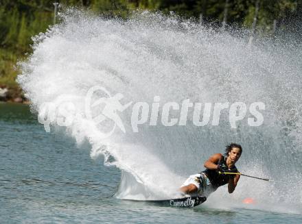 Wasserski. Oesterreichische Meisterschaft. Austrian Nationals.  Claudio Koestenberger.  Lendorf, 25.7.2009.
Foto: Kuess
---
pressefotos, pressefotografie, kuess, qs, qspictures, sport, bild, bilder, bilddatenbank