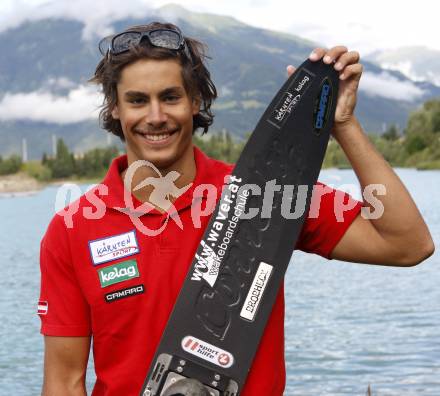 Wasserski. Oesterreichische Meisterschaft. Austrian Nationals.  Claudio Koestenberger  Lendorf, 25.7.2009.
Foto: Kuess
---
pressefotos, pressefotografie, kuess, qs, qspictures, sport, bild, bilder, bilddatenbank