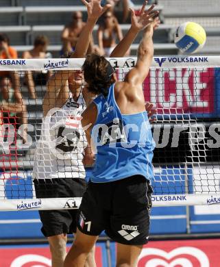 Beach Volleyball. SEIDL Robin Valentin  (AUT), DUGRIP Fabien (FRA). Klagenfurt, 29.7.2009.
Foto: Kuess 

---
pressefotos, pressefotografie, kuess, qs, qspictures, sport, bild, bilder, bilddatenbank