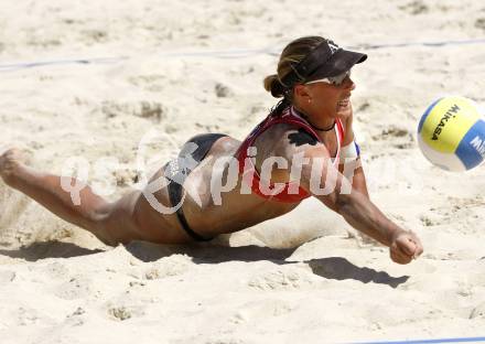 Beach Volleyball. MONTAGNOLLI Sara (AUT). Klagenfurt, 29.7.2009.
Foto: Kuess 

---
pressefotos, pressefotografie, kuess, qs, qspictures, sport, bild, bilder, bilddatenbank