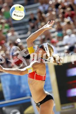 Beachvolleyball.  Schwaiger Stefanie (AUT). Klagenfurt, 30.7.2009.
Foto: Kuess 

---
pressefotos, pressefotografie, kuess, qs, qspictures, sport, bild, bilder, bilddatenbank