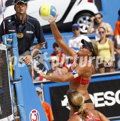 Beachvolleyball. MONTAGNOLLI Sara, HANSEL Barbara  (AUT). Klagenfurt, 30.7.2009.
Foto: Kuess 

---
pressefotos, pressefotografie, kuess, qs, qspictures, sport, bild, bilder, bilddatenbank