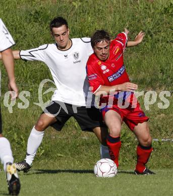 Fussball. OEFB Cup. Austria Kaernten Amateure gegen SAK.  Alexander Percher (Austria), Grega Triplat (SAK). Poggersdorf, am 27.7.2009.
Foto: Kuess
---
pressefotos, pressefotografie, kuess, qs, qspictures, sport, bild, bilder, bilddatenbank