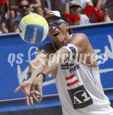 Beachvolleyball.  MELLITZER Matthias   (AUT). Klagenfurt, 30.7.2009.
Foto: Kuess 

---
pressefotos, pressefotografie, kuess, qs, qspictures, sport, bild, bilder, bilddatenbank