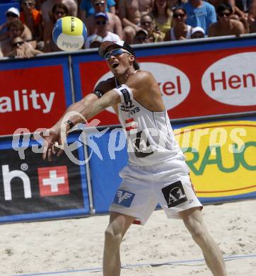 Beachvolleyball. DOPPLER Clemens, MELLITZER Matthias   (AUT). Klagenfurt, 30.7.2009.
Foto: Kuess 

---
pressefotos, pressefotografie, kuess, qs, qspictures, sport, bild, bilder, bilddatenbank