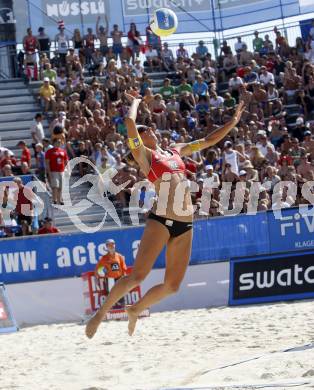 Beachvolleyball. Schwaiger Doris (AUT). Klagenfurt, 30.7.2009.
Foto: Kuess 

---
pressefotos, pressefotografie, kuess, qs, qspictures, sport, bild, bilder, bilddatenbank