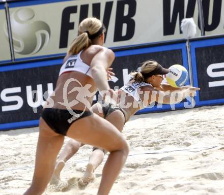 Beachvolleyball. MONTAGNOLLI Sara, HANSEL Barbara (AUT). Klagenfurt, 31.7.2009.
Foto: Kuess

---
pressefotos, pressefotografie, kuess, qs, qspictures, sport, bild, bilder, bilddatenbank