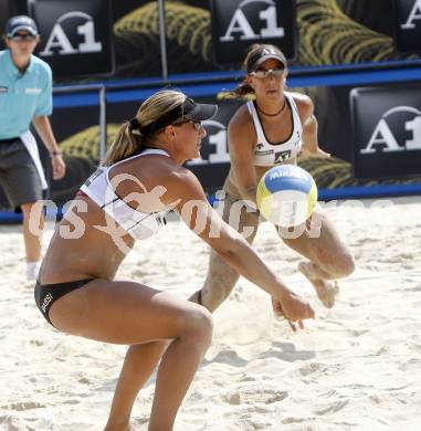 Beachvolleyball. MONTAGNOLLI Sara, HANSEL Barbara (AUT). Klagenfurt, 31.7.2009.
Foto: Kuess 

---
pressefotos, pressefotografie, kuess, qs, qspictures, sport, bild, bilder, bilddatenbank