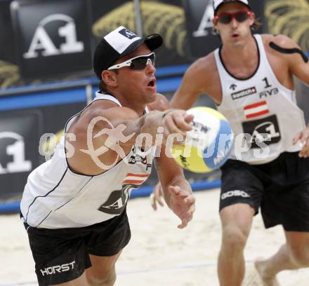 Beachvolleyball. GOSCH Florian , HORST Alexander  (AUT). Klagenfurt, 31.7.2009.
Foto: Kuess 

---
pressefotos, pressefotografie, kuess, qs, qspictures, sport, bild, bilder, bilddatenbank