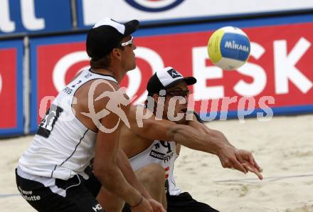 Beachvolleyball. Florian Gosch, Alexander Horst (AUT). Klagenfurt, 31.7.2009.
Foto: Kuess 
---
pressefotos, pressefotografie, kuess, qs, qspictures, sport, bild, bilder, bilddatenbank