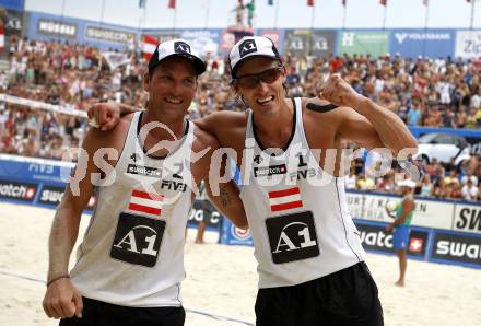 Beachvolleyball. Florian Gosch, Alexander Horst (AUT). Klagenfurt, 31.7.2009.
Foto: Kuess 
---
pressefotos, pressefotografie, kuess, qs, qspictures, sport, bild, bilder, bilddatenbank