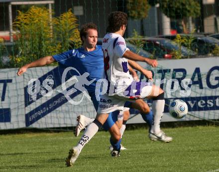 Fussball. Regionalliga. SAK gegen St. Veit.  Adilovic Admir (SAK), Tengg Roman (St.Veit). Klagenfurt, 7.8.2009. 
Foto: Kuess

---
pressefotos, pressefotografie, kuess, qs, qspictures, sport, bild, bilder, bilddatenbank