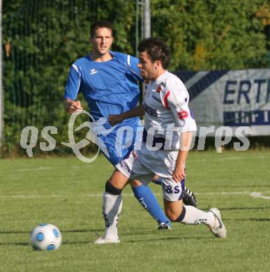 Fussball. Regionalliga. SAK gegen St. Veit. Adilovic Admir (SAK), Rebernig Michael (St.Veit). Klagenfurt, 7.8.2009. 
Foto: Kuess

---
pressefotos, pressefotografie, kuess, qs, qspictures, sport, bild, bilder, bilddatenbank