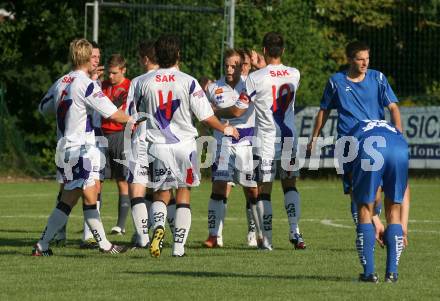 Fussball. Regionalliga. SAK gegen St. Veit.  Jubel SAK. Klagenfurt, 7.8.2009. 
Foto: Kuess

---
pressefotos, pressefotografie, kuess, qs, qspictures, sport, bild, bilder, bilddatenbank