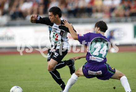 Fussball Regionalliga. WAC/St. Andrae gegen St. Stefan/Lav. Denis Curic (WAC/St. Andrae), Igor Plisic (St. Stefan). Wolfsberg, am 7.8.2009.
Foto: Kuess
---
pressefotos, pressefotografie, kuess, qs, qspictures, sport, bild, bilder, bilddatenbank