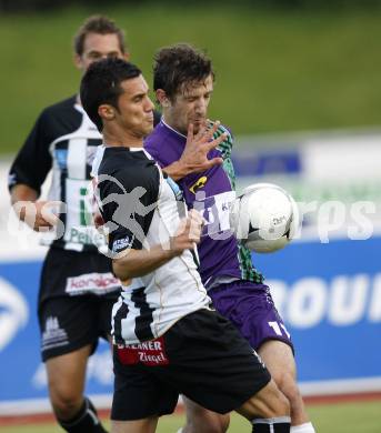 Fussball Regionalliga. WAC/St. Andrae gegen St. Stefan/Lav. Denis Curic (WAC/St. Andrae), Martin Six (St. Stefan). Wolfsberg, am 7.8.2009.
Foto: Kuess
---
pressefotos, pressefotografie, kuess, qs, qspictures, sport, bild, bilder, bilddatenbank