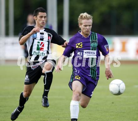 Fussball Regionalliga. WAC/St. Andrae gegen St. Stefan/Lav. Denis Curic (WAC/St. Andrae), Christoph Dohr (St. Stefan). Wolfsberg, am 7.8.2009.
Foto: Kuess
---
pressefotos, pressefotografie, kuess, qs, qspictures, sport, bild, bilder, bilddatenbank