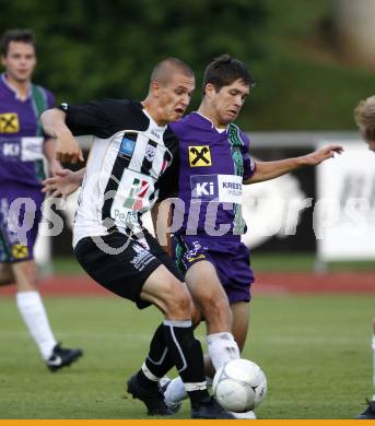 Fussball Regionalliga. WAC/St. Andrae gegen St. Stefan/Lav. Stefan Sebastian Korepp (WAC/St. Andrae), Stephan Baumgartner (St. Stefan). Wolfsberg, am 7.8.2009.
Foto: Kuess
---
pressefotos, pressefotografie, kuess, qs, qspictures, sport, bild, bilder, bilddatenbank