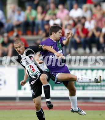 Fussball Regionalliga. WAC/St. Andrae gegen St. Stefan/Lav. Stefa Sebastian Korepp (WAC/St. Andrae), Stephan Baumgartner (St. Stefan). Wolfsberg, am 7.8.2009.
Foto: Kuess
---
pressefotos, pressefotografie, kuess, qs, qspictures, sport, bild, bilder, bilddatenbank