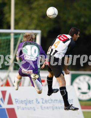 Fussball Regionalliga. WAC/St. Andrae gegen St. Stefan/Lav. Bernd Kaintz (WAC/St. Andrae), Christian Samitsch (St. Stefan). Wolfsberg, am 7.8.2009.
Foto: Kuess
---
pressefotos, pressefotografie, kuess, qs, qspictures, sport, bild, bilder, bilddatenbank