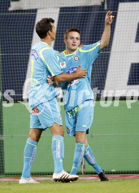 Fussball. Tipp3-Bundesliga. SK Austria Kelag Kaernten  gegen SK Sturm Graz. Torjubel Jakob Jantscher (Graz). Klagenfurt, 9.8.2009 
Foto: Kuess

---
pressefotos, pressefotografie, kuess, qs, qspictures, sport, bild, bilder, bilddatenbank