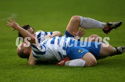 Fussball. Kaerntner Liga. VSV gegen SV Sittersdorf. Jubel Banic Luka, Barrazutti Daniel, (VSV). Villach, 9.8.2009 
Foto: Kuess

---
pressefotos, pressefotografie, kuess, qs, qspictures, sport, bild, bilder, bilddatenbank