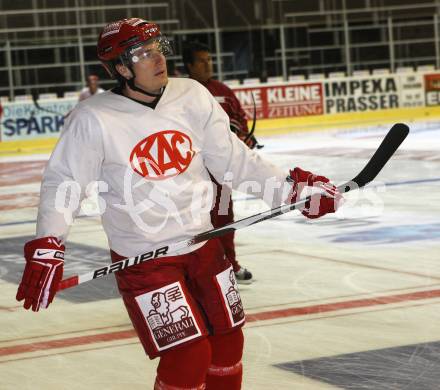 EBEL. Eishockey Bundesliga. Trainingsbeginn KAC. David Schuller. Klagenfurt, am 10.8.2009.
Foto: Kuess 
---
pressefotos, pressefotografie, kuess, qs, qspictures, sport, bild, bilder, bilddatenbank