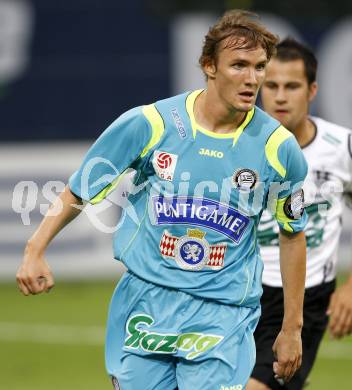 Fussball Bundesliga. SK Austria Kaernten gegen Sturm Graz. Andreas Hoelzl (Sturm Graz). Klagenfurt, am 9.8.2009.
Foto: Kuess
---
pressefotos, pressefotografie, kuess, qs, qspictures, sport, bild, bilder, bilddatenbank