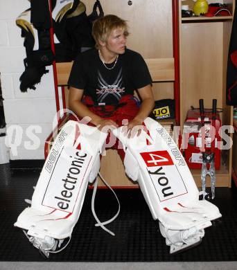 EBEL. Eishockey Bundesliga. Trainingsbeginn KAC. Rene Swette. Klagenfurt, am 10.8.2009.
Foto: Kuess 
---
pressefotos, pressefotografie, kuess, qs, qspictures, sport, bild, bilder, bilddatenbank