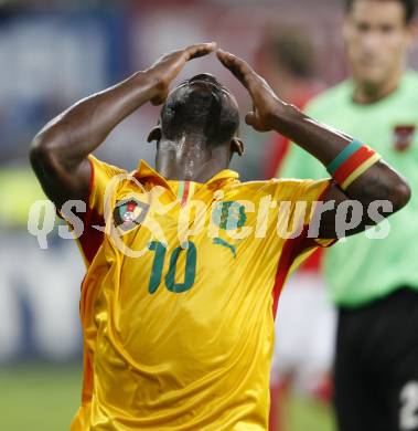 Fussball. Laenderspiel. Oesterreich gegen Kamerun. Achille Emana  (Kamerun).  Klagenfurt, 12.9.2009.
Foto: Kuess

---
pressefotos, pressefotografie, kuess, qs, qspictures, sport, bild, bilder, bilddatenbank