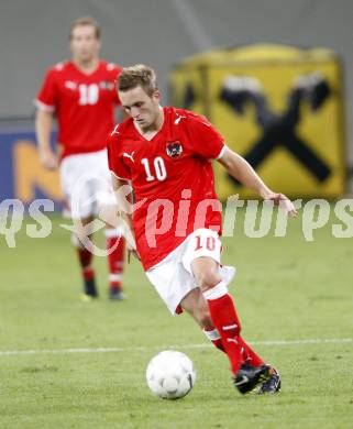 Fussball. Laenderspiel. Oesterreich gegen Kamerun. Jakob Jantscher (Oesterreich).  Klagenfurt, 12.9.2009.
Foto: Kuess

---
pressefotos, pressefotografie, kuess, qs, qspictures, sport, bild, bilder, bilddatenbank