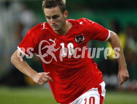 Fussball Laenderspiel Oesterreich gegen Kamerun. Jakob Jantscher (Oesterreich). Klagenfurt, am 12.8.2009.
Foto: Kuess
---
pressefotos, pressefotografie, kuess, qs, qspictures, sport, bild, bilder, bilddatenbank