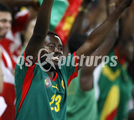 Fussball. Laenderspiel. Oesterreich gegen Kamerun. Fans (Kamerun).  Klagenfurt, 12.9.2009.
Foto: Kuess

---
pressefotos, pressefotografie, kuess, qs, qspictures, sport, bild, bilder, bilddatenbank