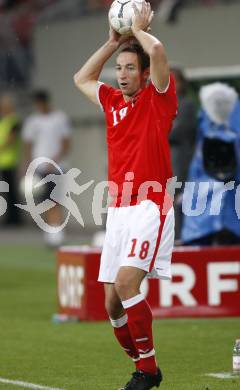 Fussball Laenderspiel Oesterreich gegen Kamerun. Manuel Ortlechner (Oesterreich). Klagenfurt, am 12.8.2009.
Foto: Kuess
---
pressefotos, pressefotografie, kuess, qs, qspictures, sport, bild, bilder, bilddatenbank