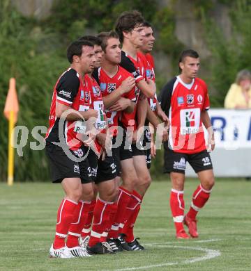 Fussball OEFB Cup. SAK gegen WAC/St. Andrae.  Juergen Saler, Ricardo Valter Da Costa, Christian Falk, Bernd Kaintz, Devid Stanisavljevic (WAC/St. Andrae).Klagenfurt, am 14.8.2009.
Foto: Kuess
---
pressefotos, pressefotografie, kuess, qs, qspictures, sport, bild, bilder, bilddatenbank