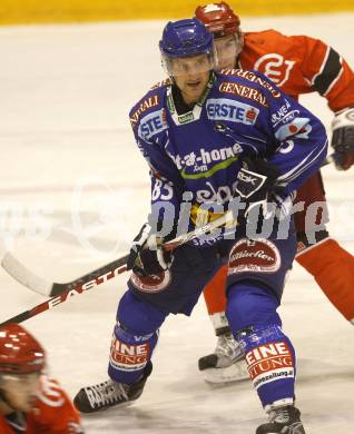 EBEL. Eishockey Bundesliga. Testspiel. Acroni Jesenice gegen EC VSV. Philipp Pinter (VSV). Jesenice, 16. 9. 2009.
Foto: Kuess 

---
pressefotos, pressefotografie, kuess, qs, qspictures, sport, bild, bilder, bilddatenbank