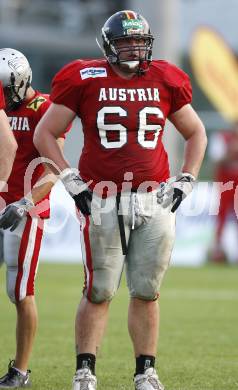 American Football European Championsship 2009. Oesterreich gegen Italien.  Bernd Leitsoni (AUT). Wolfsberg, am 18.8.2009.
Foto: Kuess
---
pressefotos, pressefotografie, kuess, qs, qspictures, sport, bild, bilder, bilddatenbank