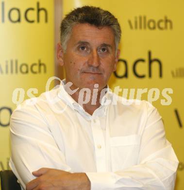 EBEL. Eishockey Bundesliga. Pressekonferenz VSV. Giuseppe Mion. Villach, am 19.8.2009.
Foto: Kuess
---
pressefotos, pressefotografie, kuess, qs, qspictures, sport, bild, bilder, bilddatenbank