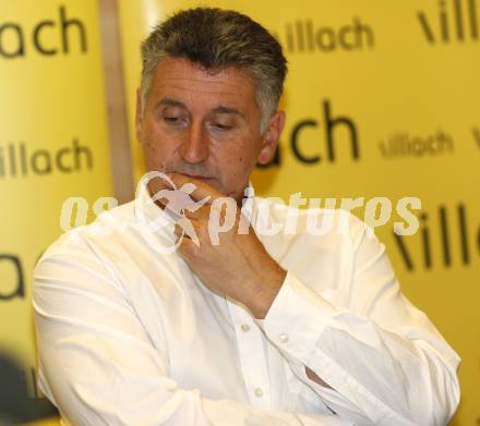 EBEL. Eishockey Bundesliga. Pressekonferenz VSV. Giuseppe Mion. Villach, am 19.8.2009.
Foto: Kuess
---
pressefotos, pressefotografie, kuess, qs, qspictures, sport, bild, bilder, bilddatenbank