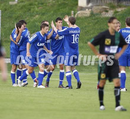 Fussball Regionalliga. St. Stefan/Lav. gegen BW Linz. Torjubel BW Linz. St. Stefan, am 18.8.2009.
Foto: Kuess
---
pressefotos, pressefotografie, kuess, qs, qspictures, sport, bild, bilder, bilddatenbank