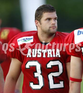 American Football European Championsship 2009. Oesterreich gegen Italien. Stefan Scharinger (AUT). Wolfsberg, am 18.8.2009.
Foto: Kuess
---
pressefotos, pressefotografie, kuess, qs, qspictures, sport, bild, bilder, bilddatenbank