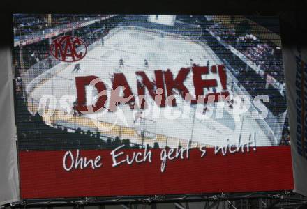 Eishockey Bundesliga. Testspiel KAC gegen Nuernberger Ice Tigers. Dank an die Fans. Klagenfurt, am 20.8.2009.
Foto: Kuess
---
pressefotos, pressefotografie, kuess, qs, qspictures, sport, bild, bilder, bilddatenbank